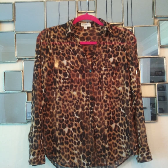 Express button down blouse. - Picture 3 of 9